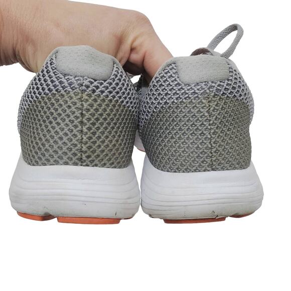 Nike | Revolution 3 Wolf Gray / Hyper Orange Ankle-High Running Shoe Sneaker - Picture 8 of 12